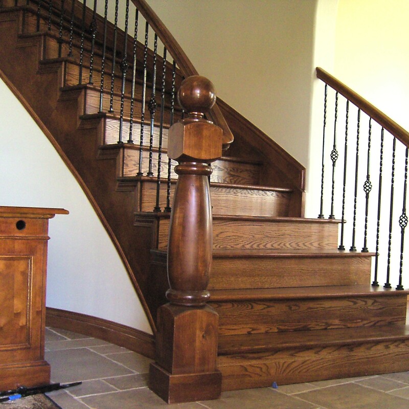 After with stained Red Oak